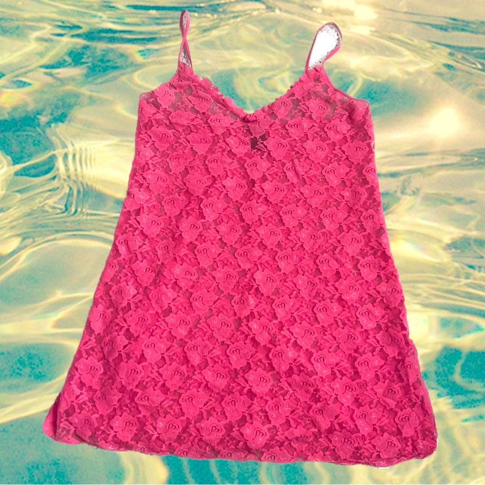 Pink Floral Slip Dress!